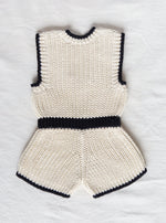 SM. DOSSIER Crosby Playsuit in Natural/Black
